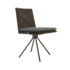 Design Warehouse - 126795 - Loop Outdoor Swivel Dining Chair  - Mud Grey cc
