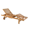 Design Warehouse - Malibu Teak Sun Lounger 42147171533099- cc