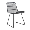 Design Warehouse - 126593 - Nairobi Woven Dining Side Chair  - Black cc