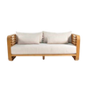 Design Warehouse - Ocean Teak Outdoor Sofa 42147312959787- cc