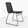 Design Warehouse - 127053 - Olivia Dining Side Chair (Black)  - Black