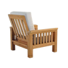 Design Warehouse - Raffles Teak Outdoor Club Chair 42147385606443- cc