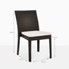Design Warehouse - 124310 - Romansa Wicker Dining Side Chair  - Java