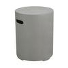 Design Warehouse Round Side Table Gas Bottle Cover Light Grey 127124