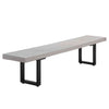 Picture of Sorrento Concrete and Aluminium Outdoor Bench - Black - 180 cm