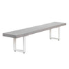 Picture of Sorrento Concrete and Aluminium Outdoor Bench - White - 180 cm