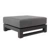 Design Warehouse - 126880 - South Bay Outdoor Ottoman  - Charcoal cc