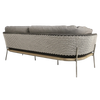 Design Warehouse - 127171 - Studio Rope Sofa Two Tone Weave (Coal)  - Blend Coal cc