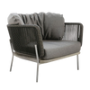 Design Warehouse - 127132 - Studio Rope Relaxing Chair Vertical Weave (Coal)  - Blend Coal cc
