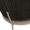 Design Warehouse - 127132 - Studio Rope Relaxing Chair Vertical Weave (Coal)  - Blend Coal cc