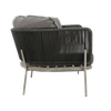 Design Warehouse - 127132 - Studio Rope Relaxing Chair Vertical Weave (Coal)  - Blend Coal cc