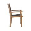 Design Warehouse - 124182 - Tango Teak Chair  - Black cc