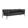 Design Warehouse - 128176 - Toby Outdoor Aluminium and Rope Sofa  - Graphite cc