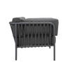 Design Warehouse - 128140 - Toby Outdoor Aluminium and Rope Club Chair  - Graphite cc