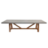 Design Warehouse - Raw Concrete Trestle Dining Table 42212059775275- cc