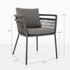 Design Warehouse - 126864 - Usso Outdoor Dining Chair (Coal)  - Blend Coal