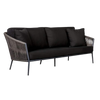 Design Warehouse - 128418 - Washington Rope Outdoor Sofa (Agora Black Cushions)  - Dark Charcoal cc