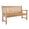 Design Warehouse - Wave Teak Outdoor Bench (2.5 Seat) 42222864531755- cc