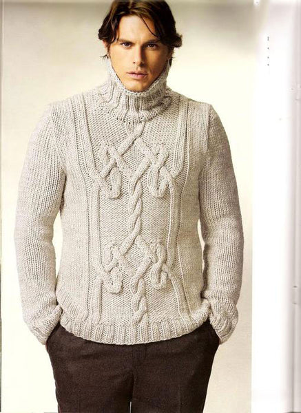 Men's Hand Knit Sweater 173B – KnitWearMasters