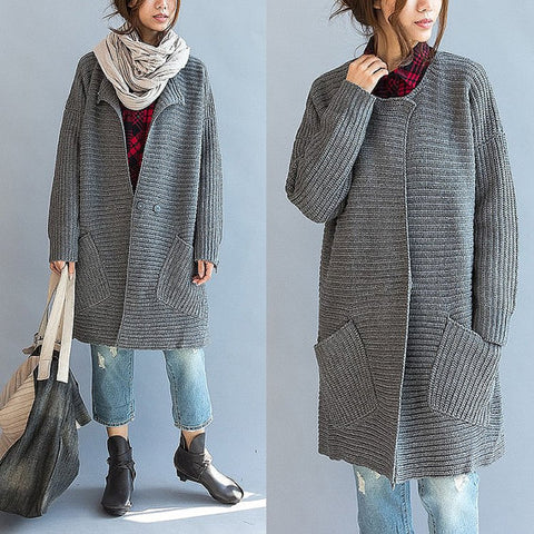 Womens Cable Hand Knit Wool Coat.20F – KnitWearMasters