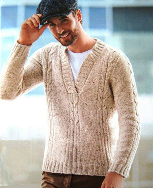 Men's Hand Knit Sweater 200B – KnitWearMasters