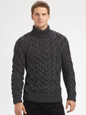 Men's Hand Knit Sweater 186B – KnitWearMasters