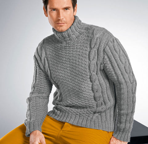 Men's Hand Knit Sweater 187B – KnitWearMasters