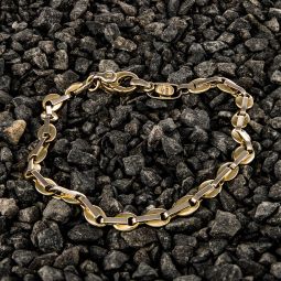 9ct Chain Bracelet 10.9g 7.5