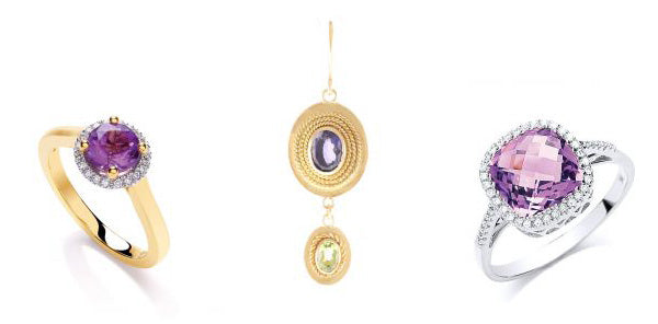 Jewellery with a birthstone of February