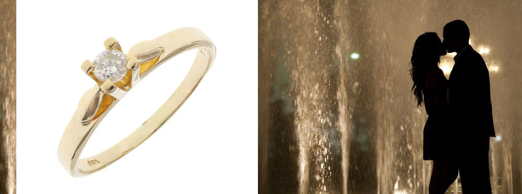14 karat gold diamond engagement rings