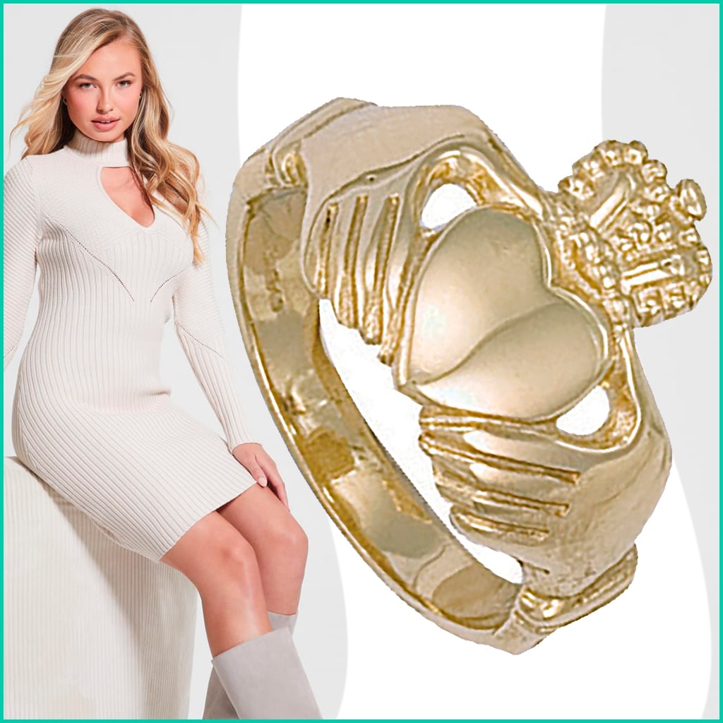 Claddagh Rings Gold Womens