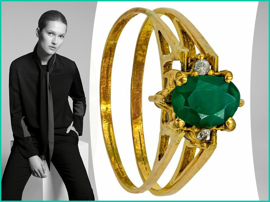 Emerald Dress Rings