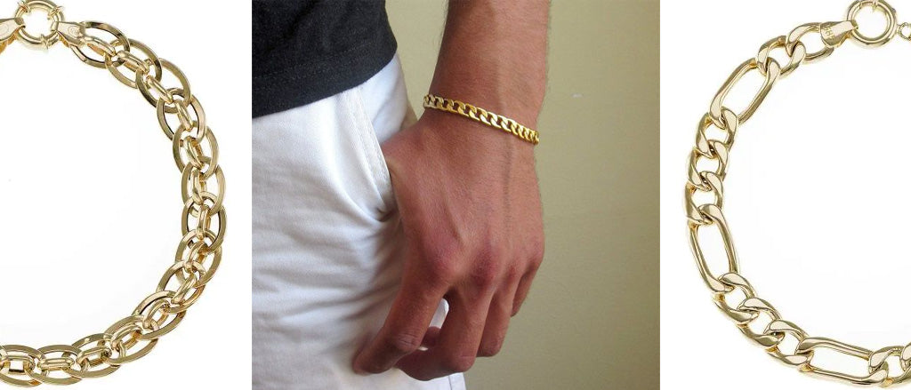 14ct Yellow Gold Bracelets For Him