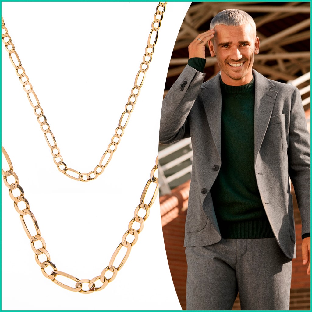 Solid Gold Figaro Chains