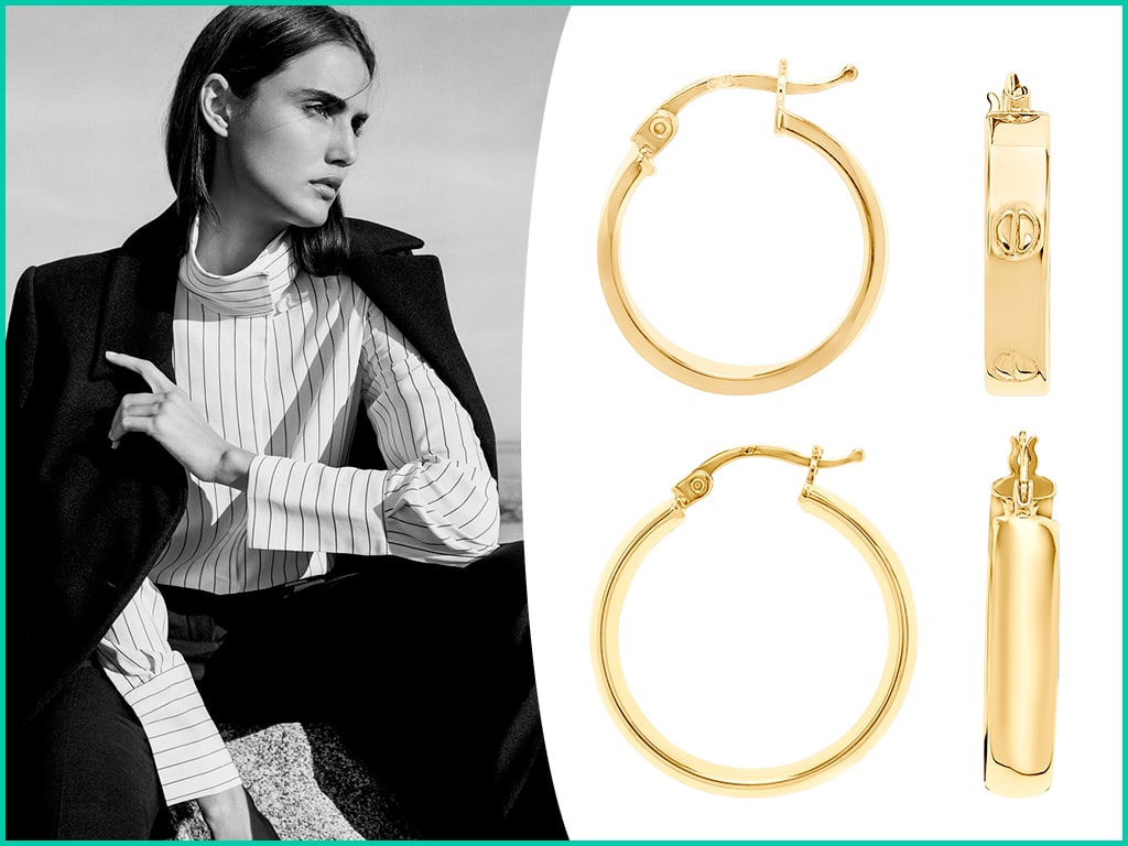 Women Gold Hoop Earrings