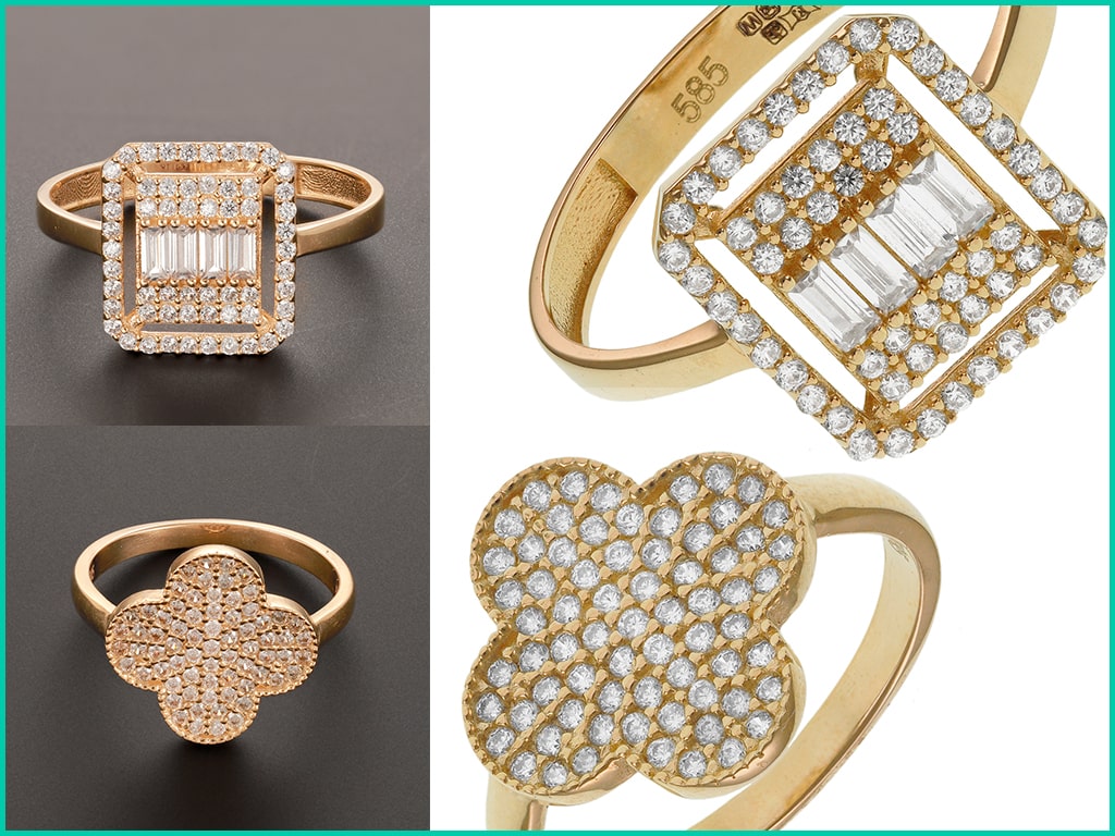 Ladies Rings made of Gold