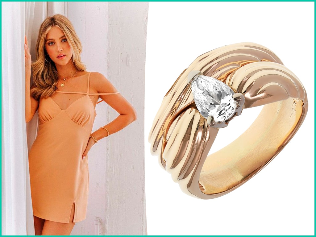 Golden Signet Rings for Her