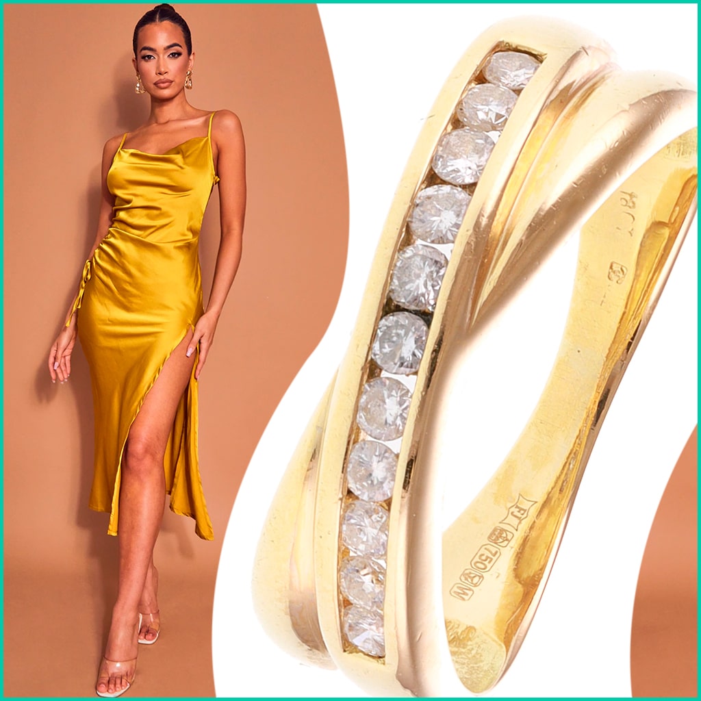 Yellow Gold Diamond Eternity Rings