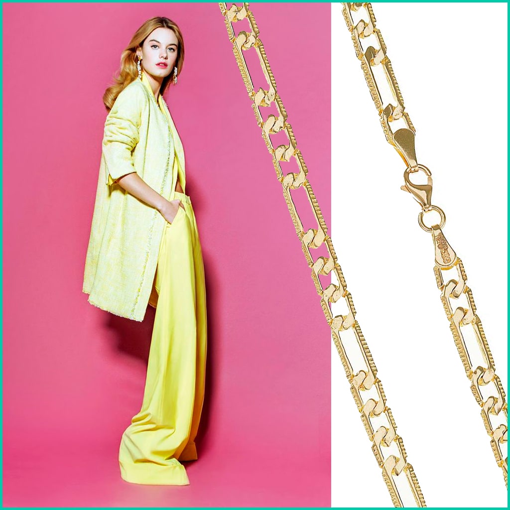 14ct Yellow Gold Figaro Chains