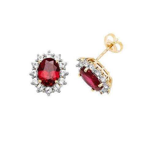 Ruby Stud Earrings