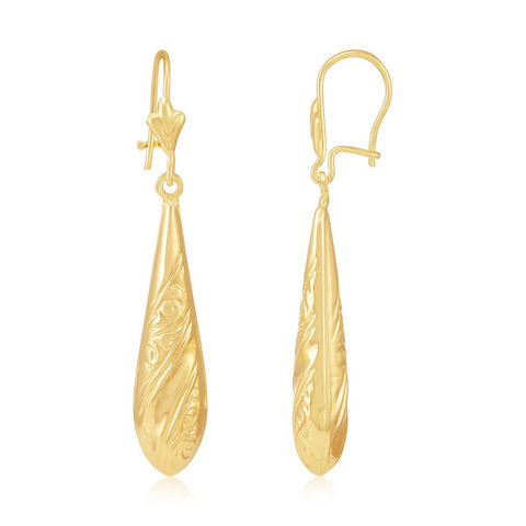 9ct Gold Drop Earrings