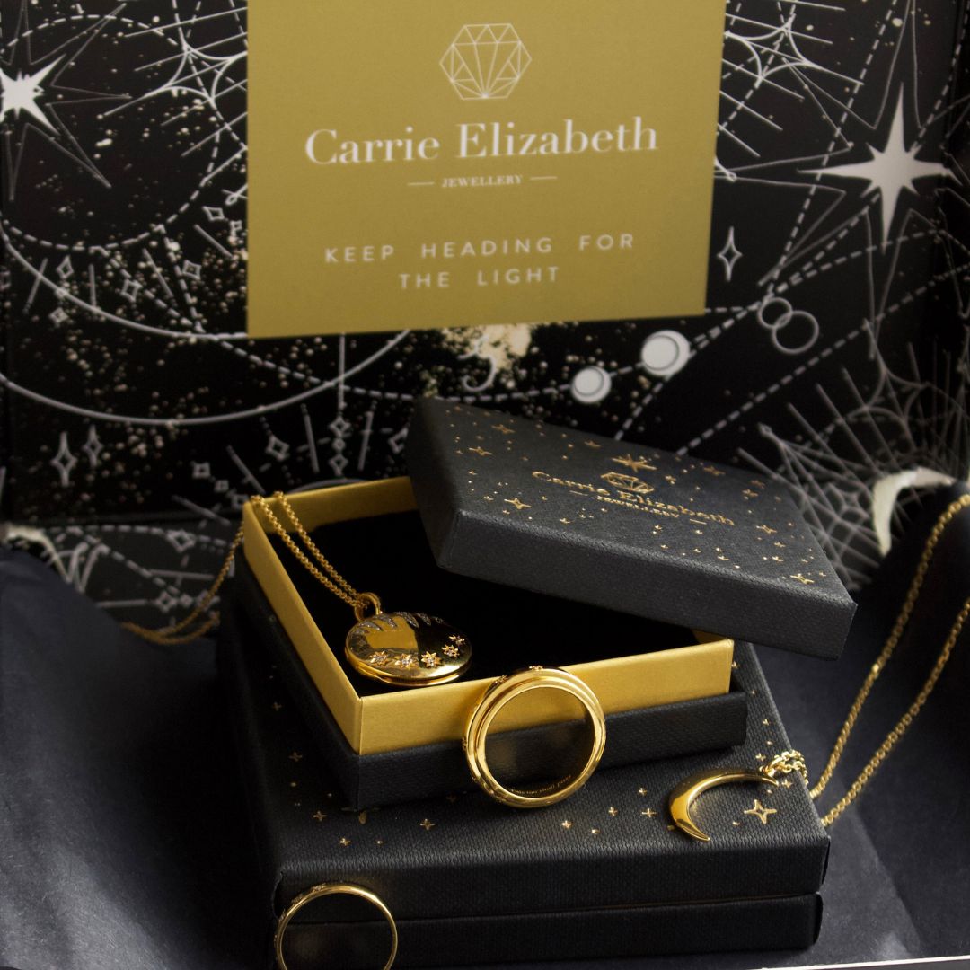 Carrie Elizabeth Gift Box Jewellery and Mantra Card.jpg__PID:d90d9df3-e1fa-4d1d-9752-24675462dbb9