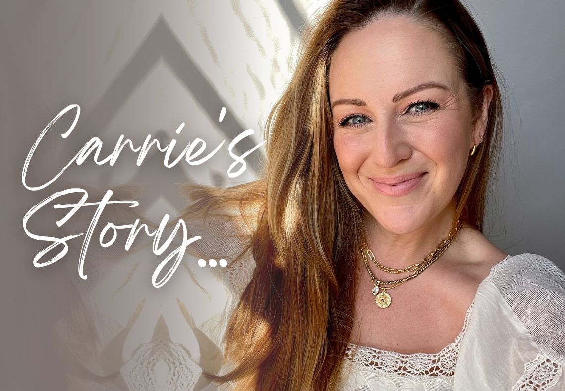 The Carrie Elizabeth Story | Carrie Smiles wearing jewellery from the Zoe Sugg collaboration