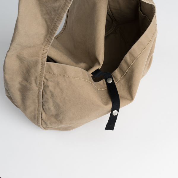 Cotton messenger bag in light brown – wabizest
