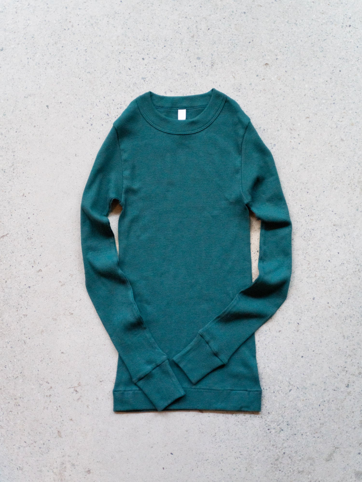 Ribbed Cotton Turtleneck Shirt - Green