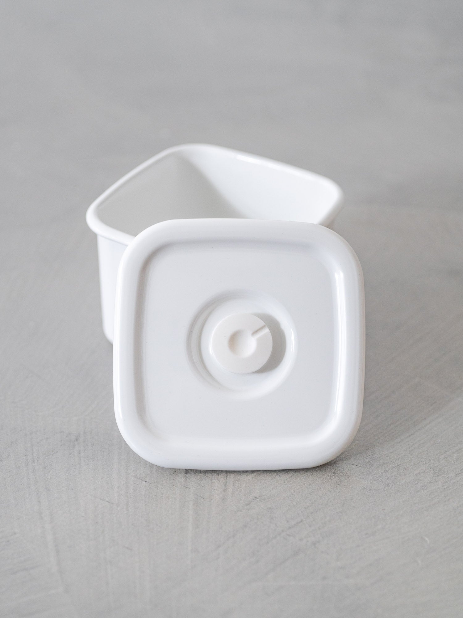 Noda Horo White Series Enamel Rectangle Shallow Food Containers with L -  Globalkitchen Japan