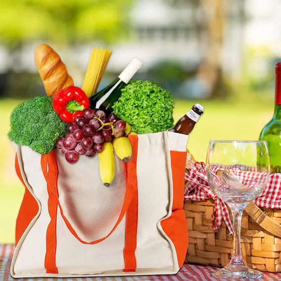 Canvas Grocery Tote Bags
