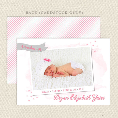 brynn girl birth announcement