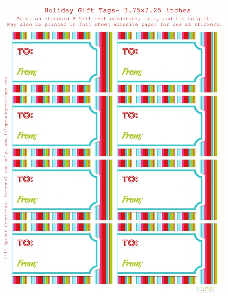 Free Printable Rainbow Gift Tags – Lil' Sprout Greetings
