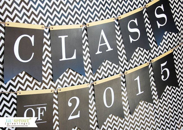 free printable Class of 2015 grad banner | LilSproutGreetings.com